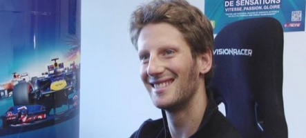 Romain Grosjean (Lotus F1) révise les circuits sur sa Xbox