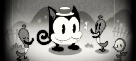 Pix the Cat : un jeu en noir et blanc. Avec un chat.