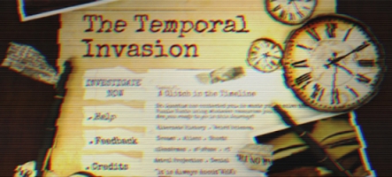 The Temporal Invasion, un jeu d'aventure inspiré de X-Files