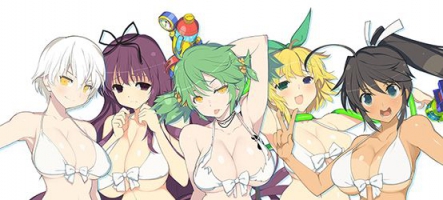 Senra Kagura Peach Beach Splash : t-shirts mouillés et gros nichons