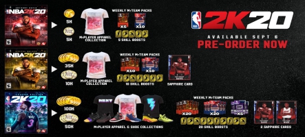 Anthony Davis et Dwyane Wade sur la couverture de NBA 2K20