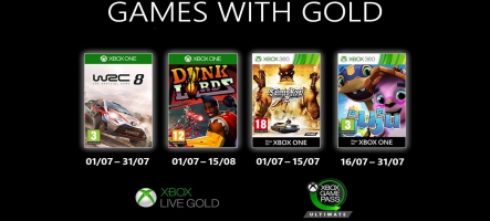 Microsoft Xbox Live Gold : les jeux gratuits du mois de juillet