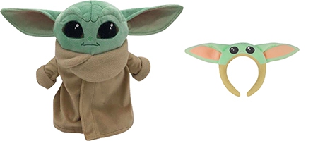 Idée cadeau de Noël : La peluche et le serre-tête bébé Yoda