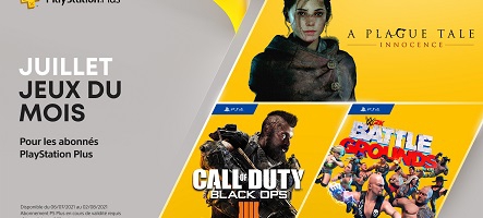 Jeux PlayStation Plus du mois de juillet