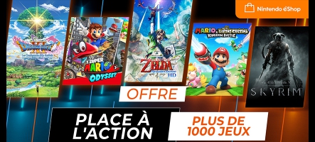 Nintendo ''Place à l'Action'' : plein de réductions !