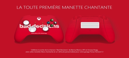 La nouvelle manette de Xbox chante