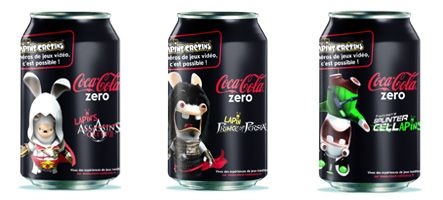 Les canettes Coca Cola Zéro se mettent aux Lapins Crétins